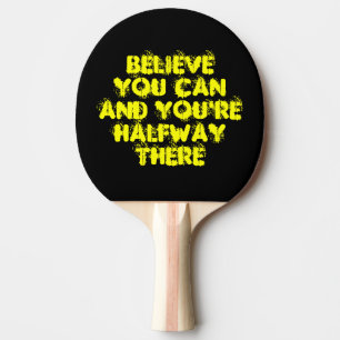 Raquette De Ping Pong Motivation inspirante Citations de succès positif