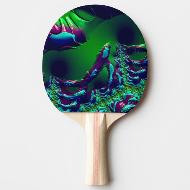 Raquette De Ping Pong ~ MUTANT ~ Fractal original ~ (Devant)