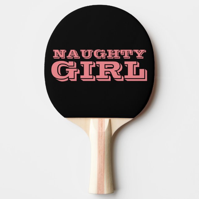 Raquette De Ping Pong NAUGHTY GIRL, Funny Ping Paddles (Devant)
