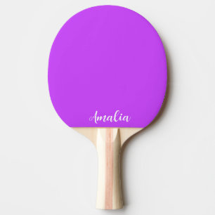 Raquette De Ping Pong néon clair solide fluorescent violet