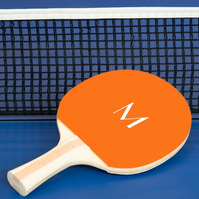 Raquette De Ping Pong néon orange - monogrammed  (Insitu)
