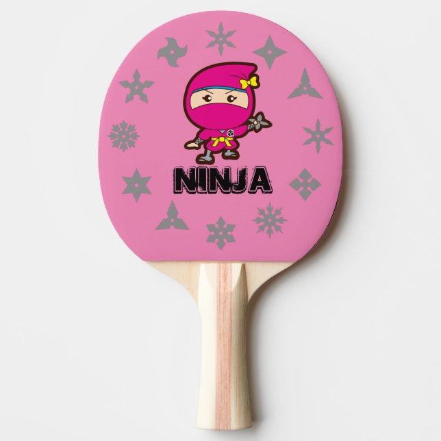 Raquette De Ping Pong Ninja Girl (Devant)