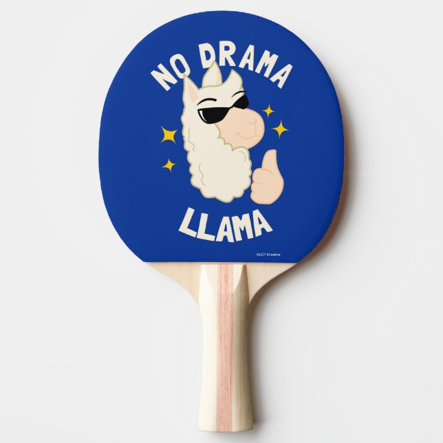 Raquette De Ping Pong No Drama Llama (Devant)