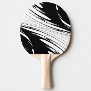 Raquette De Ping Pong Noir et Blanc Moderne