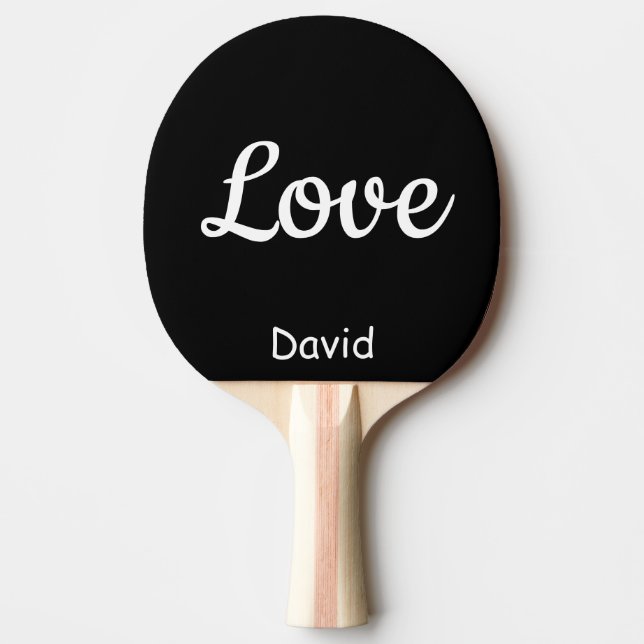 Raquette De Ping Pong Nom d'amour Ping Pong Paddle personnalisé (Devant)