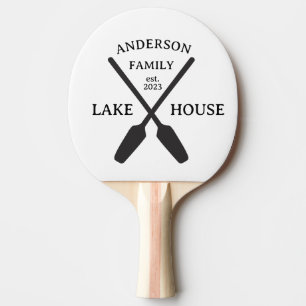 Raquette De Ping Pong Nom de famille personnalisé Lake House