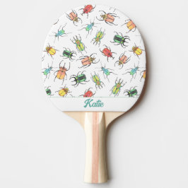 Raquette De Ping Pong Nom des filles de mignons bugs
