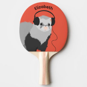 Raquette De Ping Pong Nom du furet de l'amoureux de la musique