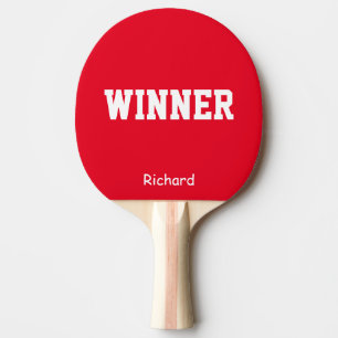 Raquette De Ping Pong Nom du gagnant Ping Pong Personnalisé