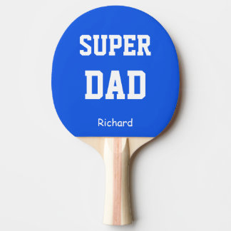 Raquette De Ping Pong Nom du super père personnalisé