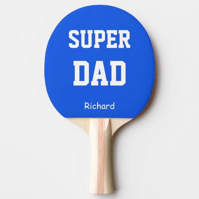 Raquette De Ping Pong Nom du super père personnalisé (Devant)