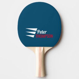 Raquette De Ping Pong Nom élégant Bleu Ping Pong Paddle