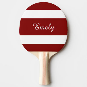 Raquette De Ping Pong Nom moderne Red Stripes
