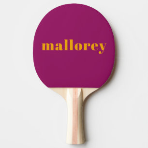 Raquette De Ping Pong Nom orange rose vibre simple