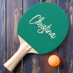 Raquette De Ping Pong Nom peint Aqua Beach Breeze de style modern du mil
