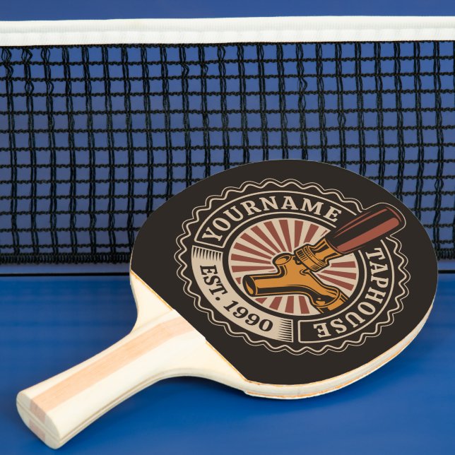 Raquette De Ping Pong NOM Personnalisé Artisanat Bière Taphouse Brasseri (Insitu)