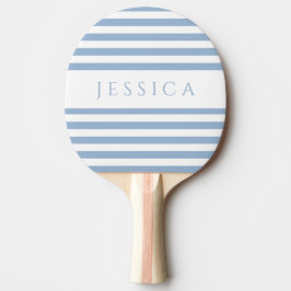 Raquette De Ping Pong Nom personnalisé bleu moderne