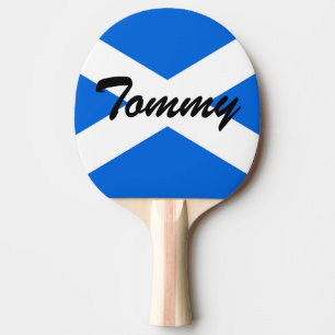 Raquette De Ping Pong Nom personnalisé Drapeau écossais %