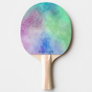 Raquette De Ping Pong Nom personnalisé Explosion de couleur