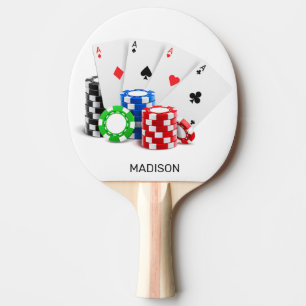Raquette De Ping Pong Nom personnalisé Poker / Casino