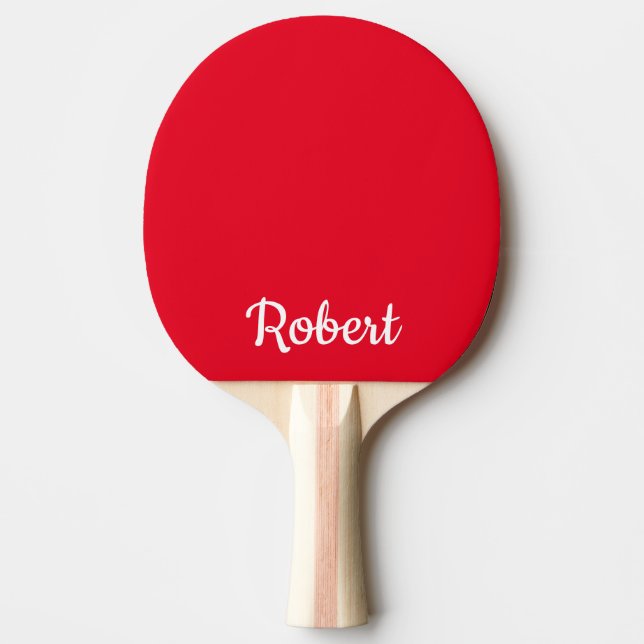 Raquette De Ping Pong Nom personnalisé rouge (Devant)