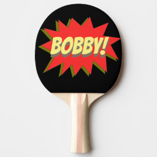 Raquette De Ping Pong Nom personnalisé Superhero Ping Pong Paddle