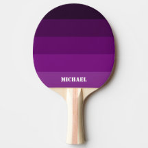 Nom violet Pagaie de ping noir