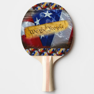 Raquette De Ping Pong Nous Le Peuple Drapeau Américain