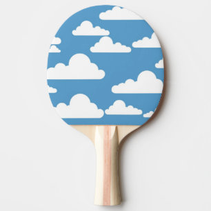 RAQUETTE DE PING PONG NUAGES BLANCS