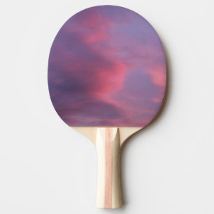 Raquette De Ping Pong Nuages roses bleus