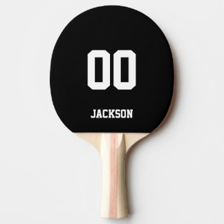 Raquette De Ping Pong Numéro de nom personnalisé bleu