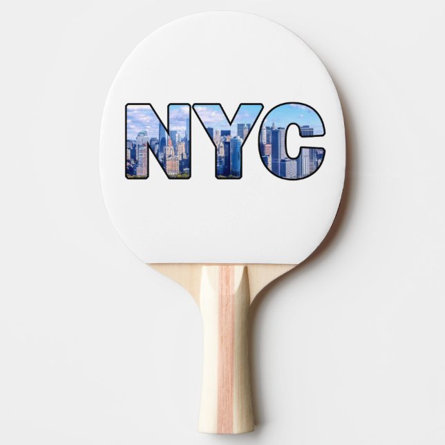 RAQUETTE DE PING PONG NYC (Devant)