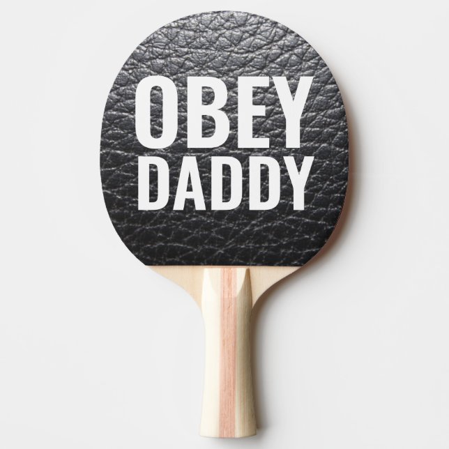 RAQUETTE DE PING PONG OBEY DADDY LEATHER-L00K (Devant)