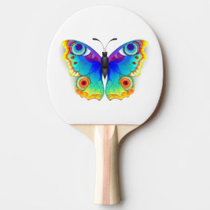 Raquette De Ping Pong Oeil de paon arc-en-ciel