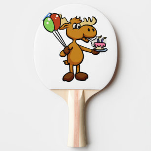 Raquette De Ping Pong Oie avec ballon et gâteau   choisir la couleur arr
