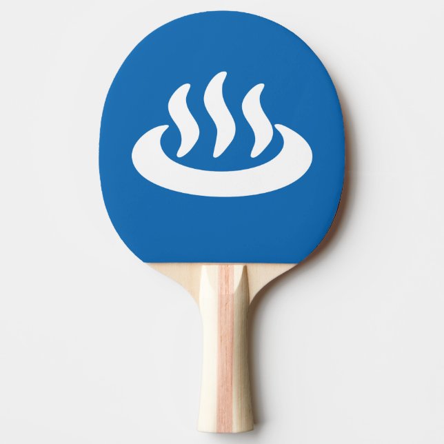 Raquette De Ping Pong Onsen ♨ Hot Spring 温 泉 Japonais (Devant)