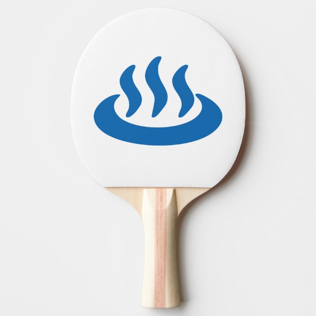 Raquette De Ping Pong Onsen ♨ Hot Spring 温 泉 Japonais (Devant)