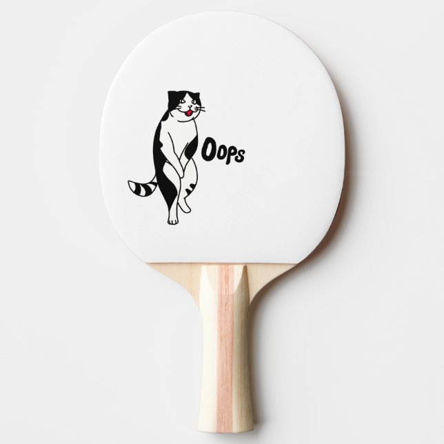 Raquette De Ping Pong Oops cat (Devant)
