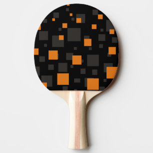 Raquette De Ping Pong Orange alerte float abstrait Halloween boîte noire