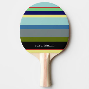 Raquette De Ping Pong Paddle de ping-pong cool avec bandes de couleurs e