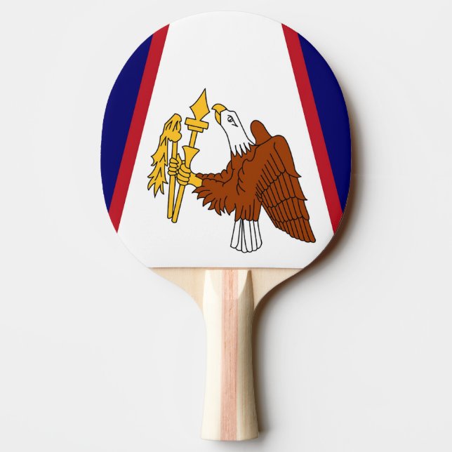 Raquette De Ping Pong Paddle de ping-pong patriotique avec drapeau Samoa (Dos)