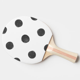 Raquette De Ping Pong Pagaie à bascule d'aquarelle Polka