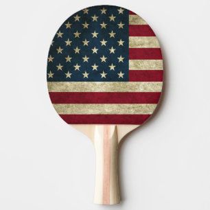 Raquette De Ping Pong Pagaie à bascule du drapeau américain