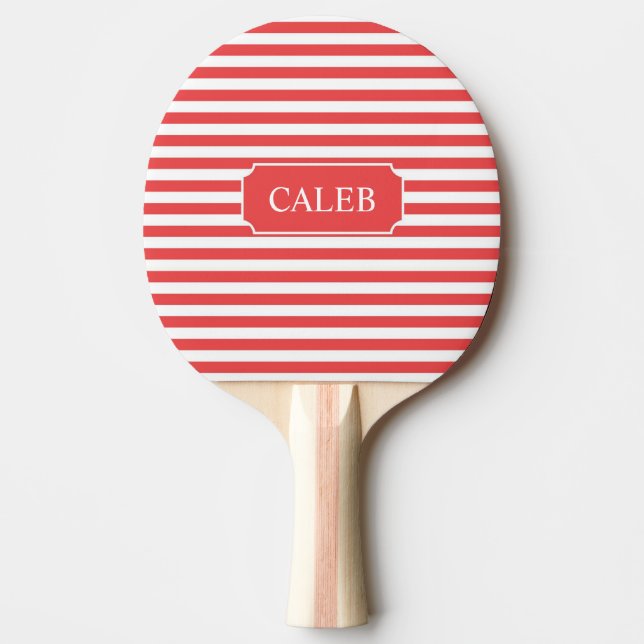 Raquette De Ping Pong Pagaie à bascule rouge personnalisée (Devant)