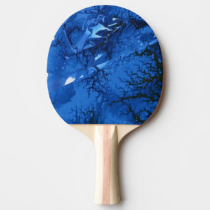 Raquette De Ping Pong Pagaie Abstraite Ping Pong "Frozen Ridge #4"