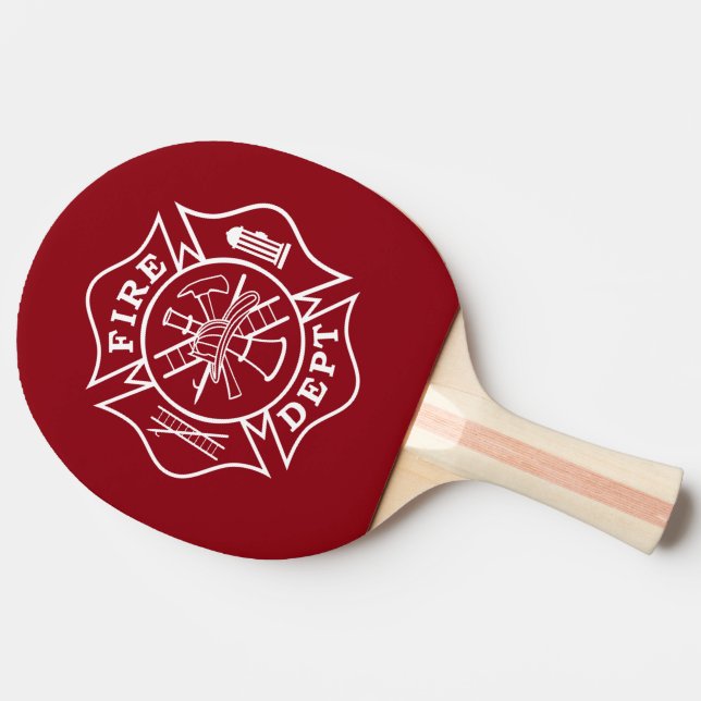 Raquette De Ping Pong Pagaie de croix de pompier maltaise (Côté)