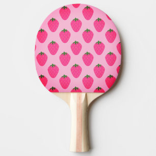 Raquette De Ping Pong pagaie de ping motif rose fraise