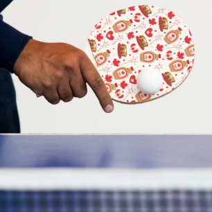 Raquette De Ping Pong Pagaie de ping-pong de fête du Canada
