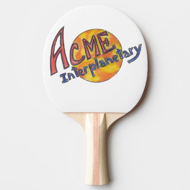 Raquette De Ping Pong Pagaie de ping-pong interplanétaire ACME (Devant)