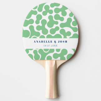 Raquette De Ping Pong Pagaie de ping-pong personnalisée verte